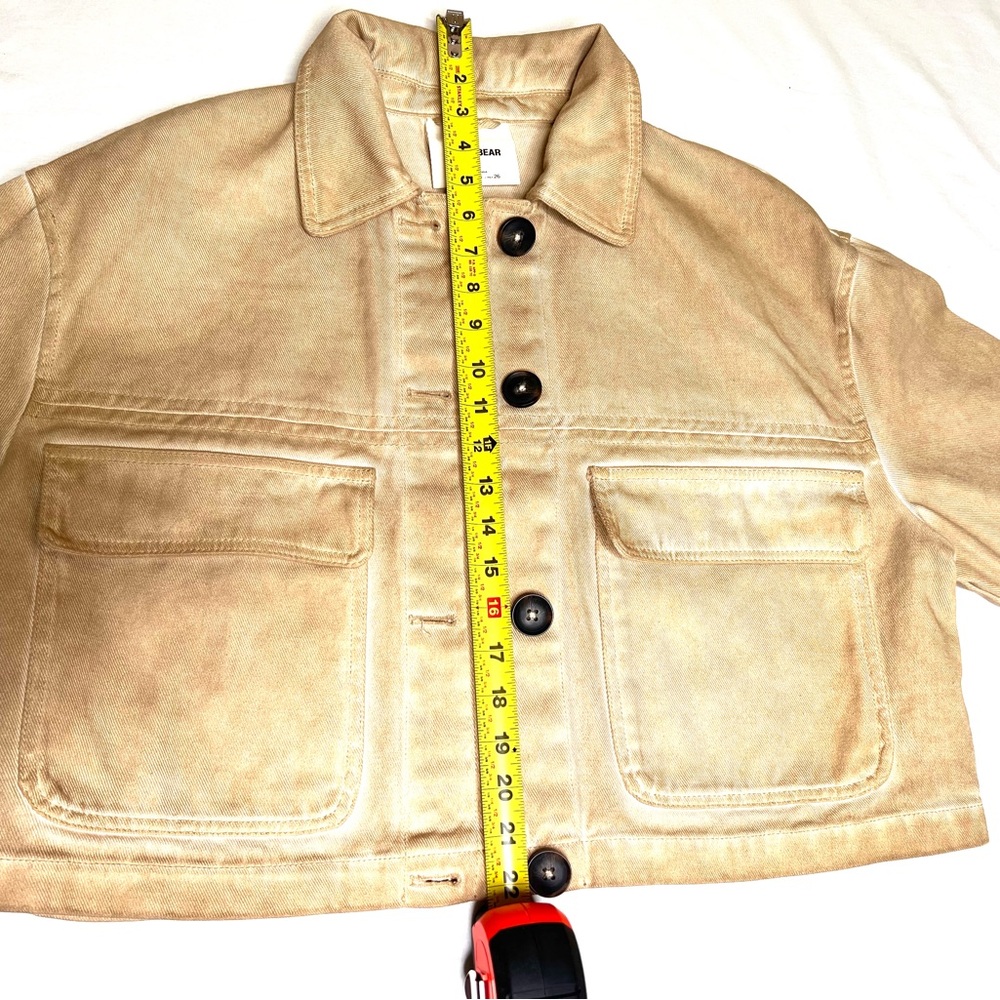 Pull&Bear Beige Jean Jacket - image 7